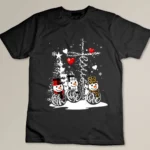 Jesus Christmas Season Faith Love Snowman Christian T-shirt