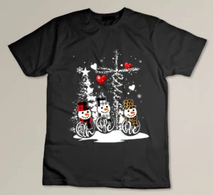 Jesus Christmas Season Faith Love Snowman Christian T-shirt