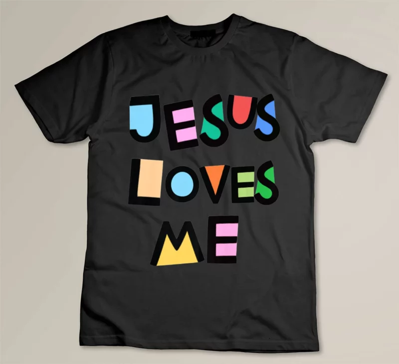 Black Jesus Loves Me Religious Religion Church CHristian Catholic Premium