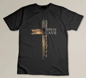 John 3-16 Christian Cross Bible T-shirt