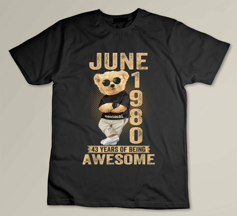 Black June 1980 43rd Birthday 2023 43 Years Of Being Awesome