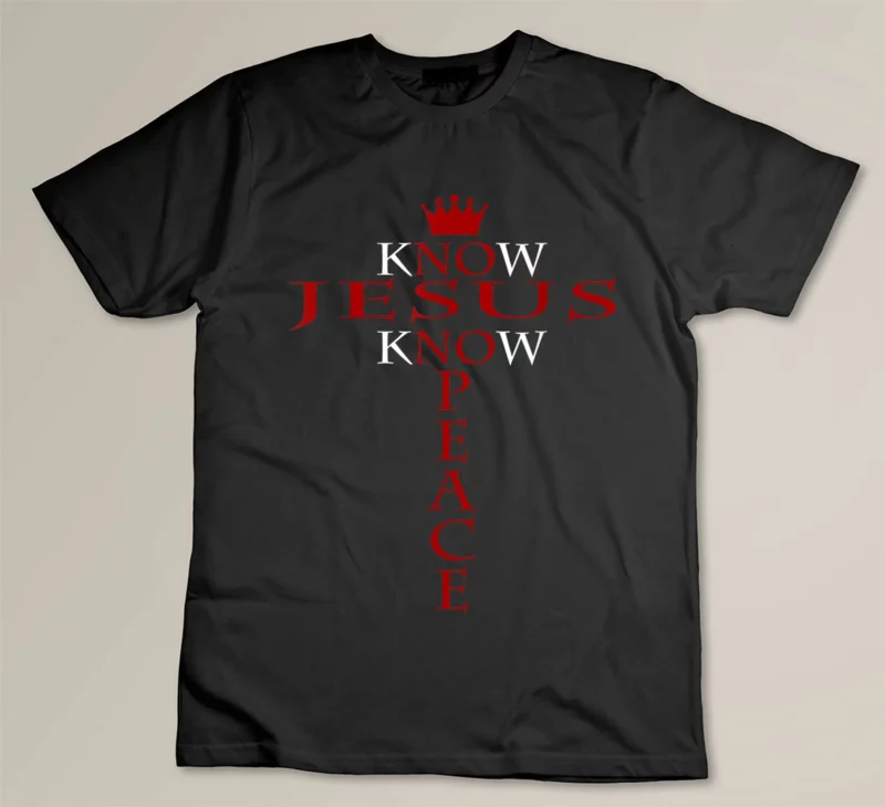 Black Know Jesus Know Peace Religious Christ Christian