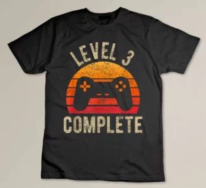 Level 3 Complete 3 Years Married Tee 3rd Wedding Anniversary T-shirt