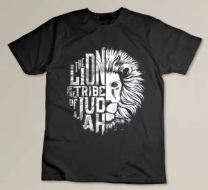 Lion of Tribe of Judah Religious Graphic Christian Worship Premium T-shirt