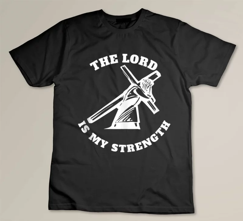 Black Lord is My Strength Religious Inspiration Bible Verse
