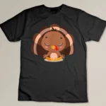 Lotus Pose Yoga Lover Turkey Yogi Funny Thanksgiving Dinner T-shirt