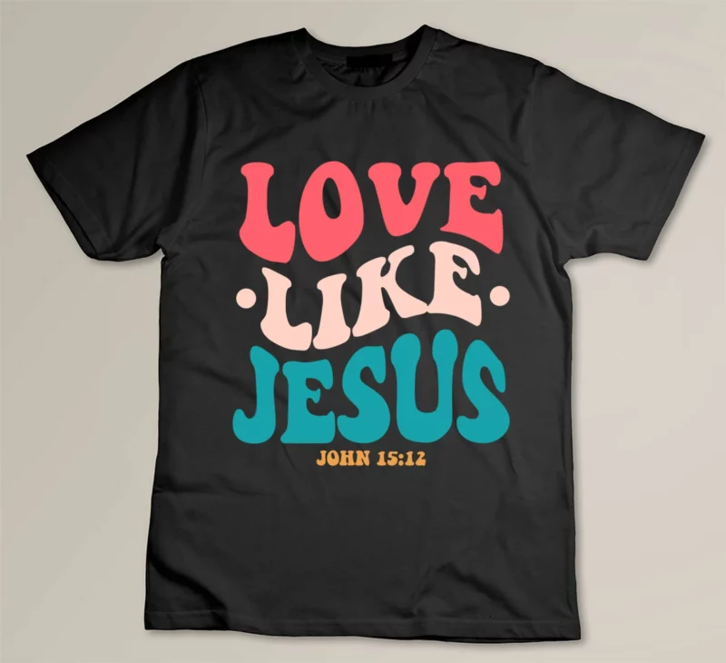 Black Love Like Jesus Religious God Hoodie With Words On Back