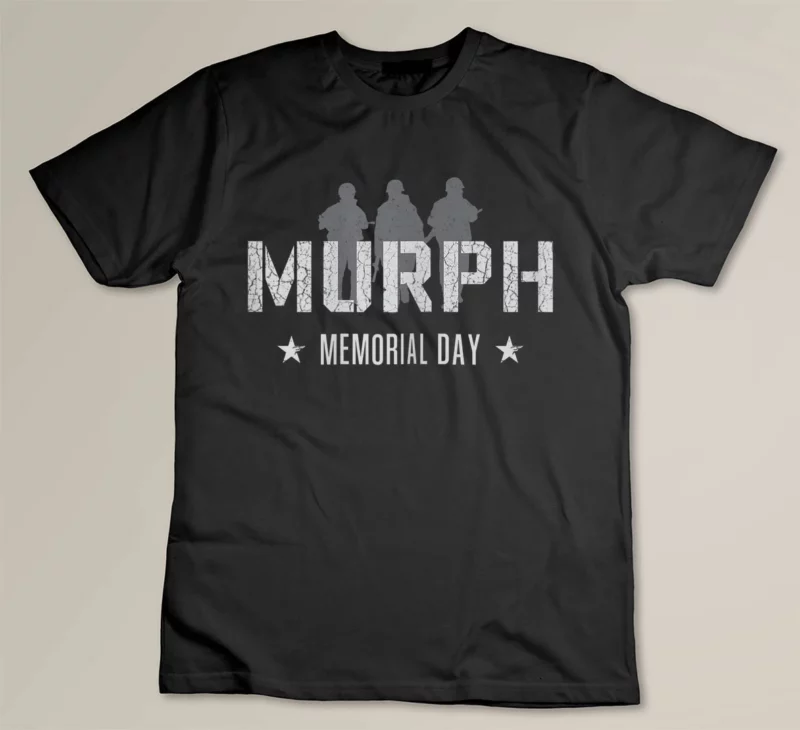 Black Memorial Day Murph 2021 Tee US Military