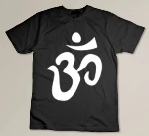 Mens Om Aum Ohm Yoga Symbol Esoteric Red Gift for Yoga Lovers T-shirt