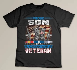 Mens Proud Son Of A Korean War Veteran Shirt - Korean War T-shirt