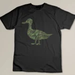 Military Duck Camo Print US Mallard Dipper Veteran Men Gift T-shirt