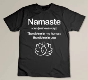 Namaste Definition Yoga Tee Pilates Yoga Meditation Lover T-shirt