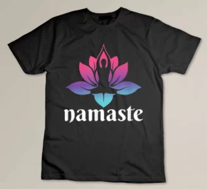 Namaste Lotus Flower Meditation Zen Boho Yoga Lover T-shirt