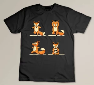 Namaste Zen Design for Fox Lovers T-shirt