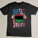 Pan African Unia Flag - Loyal Afro-Americans USA Gift T-shirt