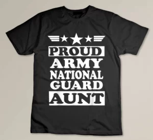 Proud Army National Guard Aunt National Memorial Day T-shirt