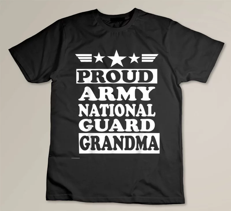 Black Proud Army National Guard Grandma National Memorial Day