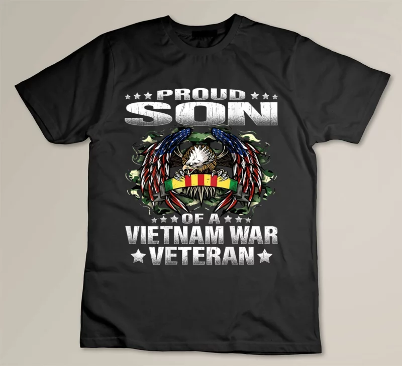Black Proud Son Of A Vietnam War Veteran Military Vet s Child Gift
