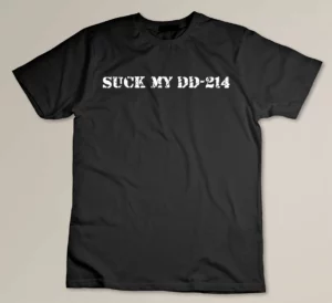 Suck My DD-214 Distressed Veteran Military T-shirt