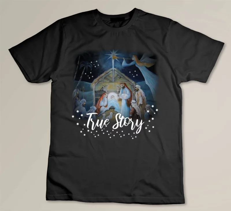 Black TRUE STORY Christian Christmas Jesus Manger Nativity Art