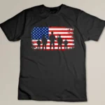 Thank You Patriotic Veteran Memorial Day 4th Of July US Flag T-shirt