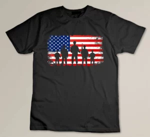 Thank You Patriotic Veteran Memorial Day 4th Of July US Flag T-shirt