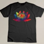 Tie Dye Lotus Flower Tie Dyed Spiritual Groovy Hamsa T-shirt