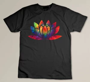 Tie Dye Lotus Flower Tie Dyed Spiritual Groovy Hamsa T-shirt