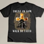Trust Walk by Faith Christian Religious Sayings Graphic Men T-shirt
