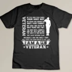 VETERAN 365 Vintage I Am A US veteran T-shirt
