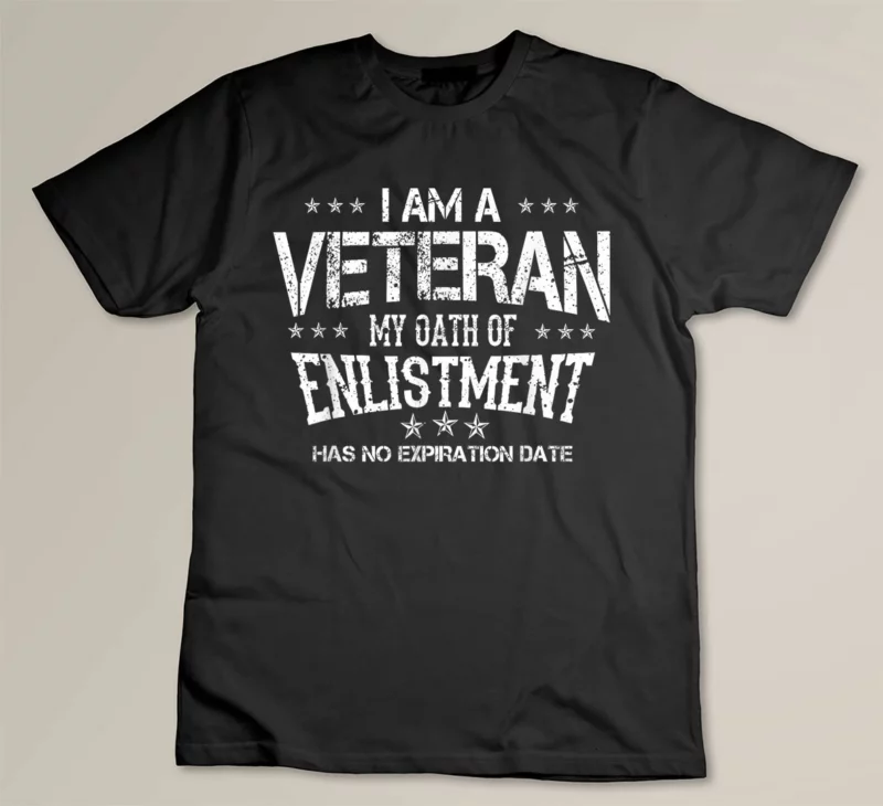 Black Veteran Gift My Oath Never Expires Funny Men Women Gift