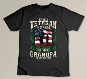 Veteran Grandpa Gift for Grandfather and Granddad T-shirt