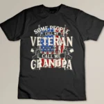 Veterans, A Dad, Grandpa _ Veteran Patriotic T-shirt