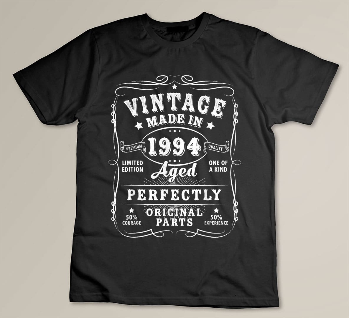 Vintage 30th Birthday Decorations Men Funny 1994 30 Birthday Custom T-shirt