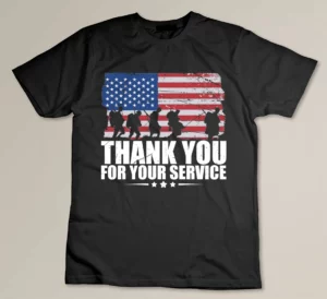Vintage Veteran Thank You For Your Service Veteran_s Day T-shirt