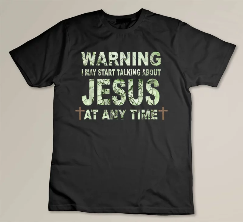Black Warning I May Start Talking About Jesus