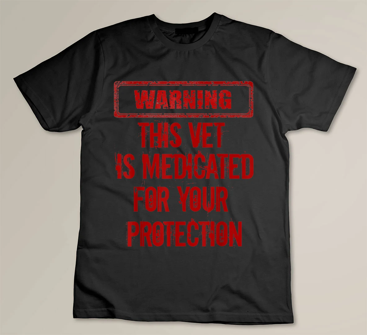 Warning This Vet Is Medicated American Veteran T-shirt
