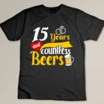 Wedding Anniversary 15th - Anniversary Gift 15 Years Custom T-shirt
