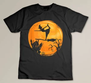 Witch Yoga Funny Halloween Yoga Witch Lover Occult Witch T-shirt