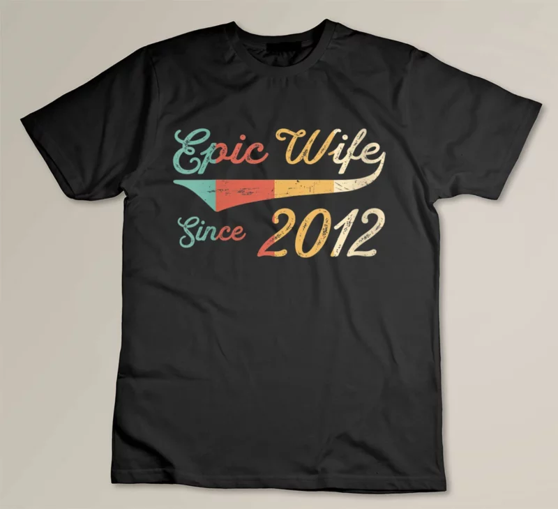 Black Womens Epic Wife Since 2012 Vintage