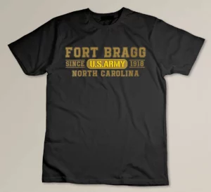Womens Fort Bragg North Carolina NC Veteran 82nd Airborne Army T-shirt