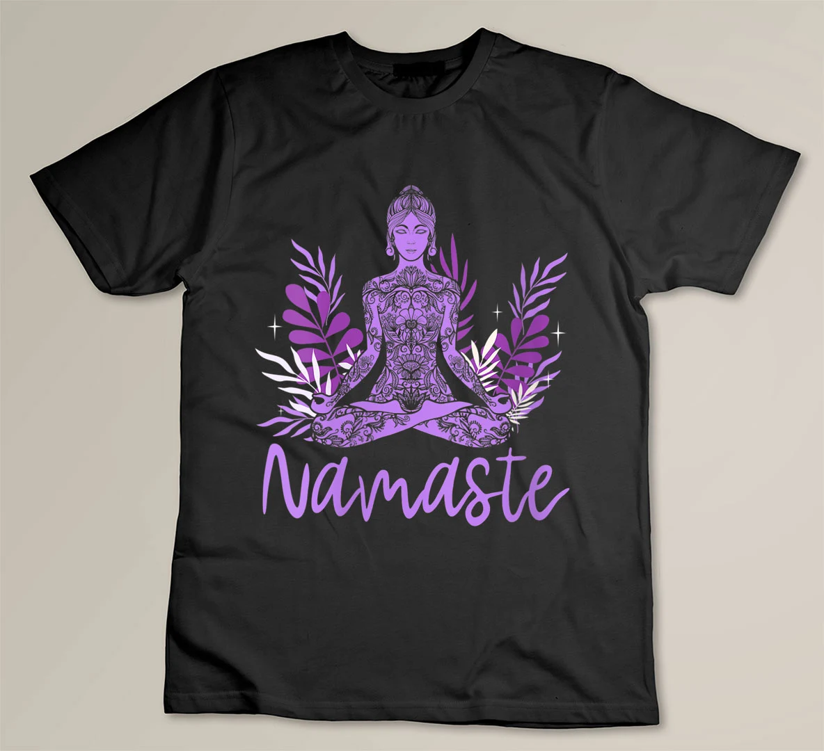 Womens Funny Yoga Lover Namaste T-shirt
