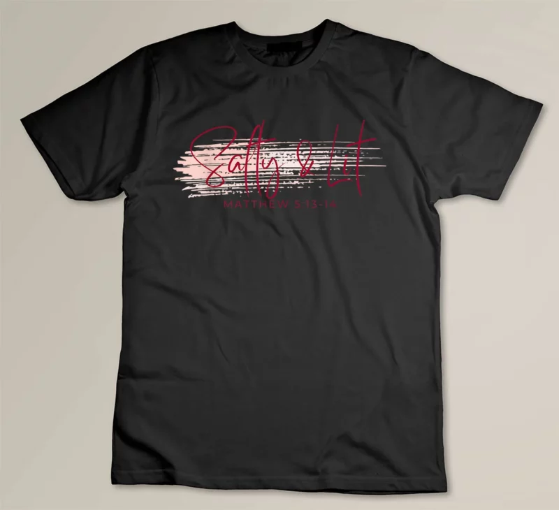 Black Womens Mens Religious and Funny Salty and Lit Graphic Tee