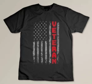 Womens Thin Red Line USA Flag Army Veteran - Veteran Day T-shirt