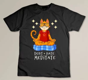 Yoga Cat lover Tshirt, Gifts for kids, Women,Men T-shirt