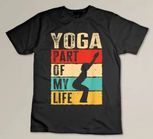 Yoga Part Of My Life, Yoga Instructor, Vintage Yoga Lover T-shirt