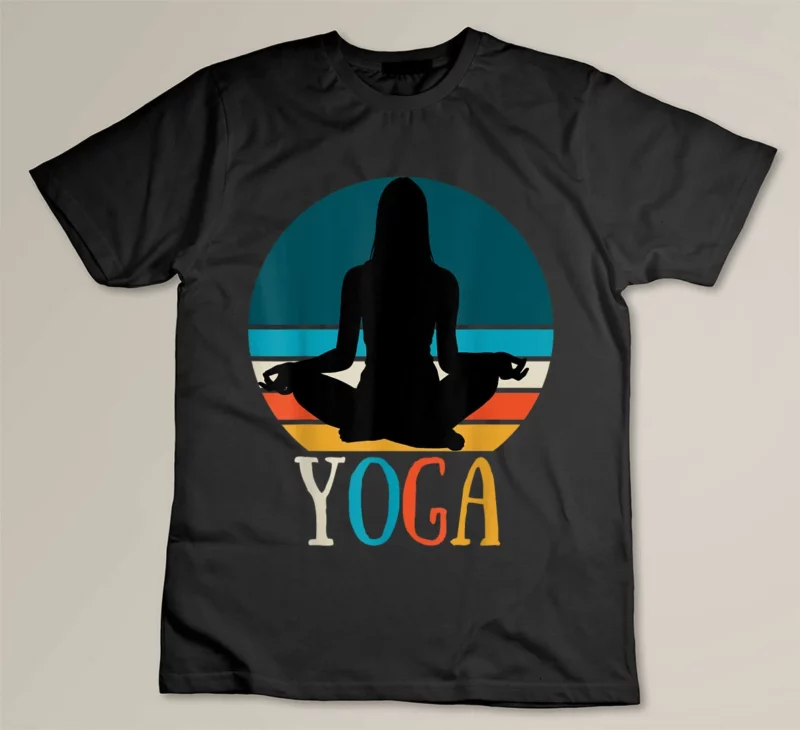 Black Yogi in a cool calm pose yoga lover yogi