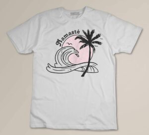 Namaste Beach Ocean Lover Yogi Yoga T-shirt