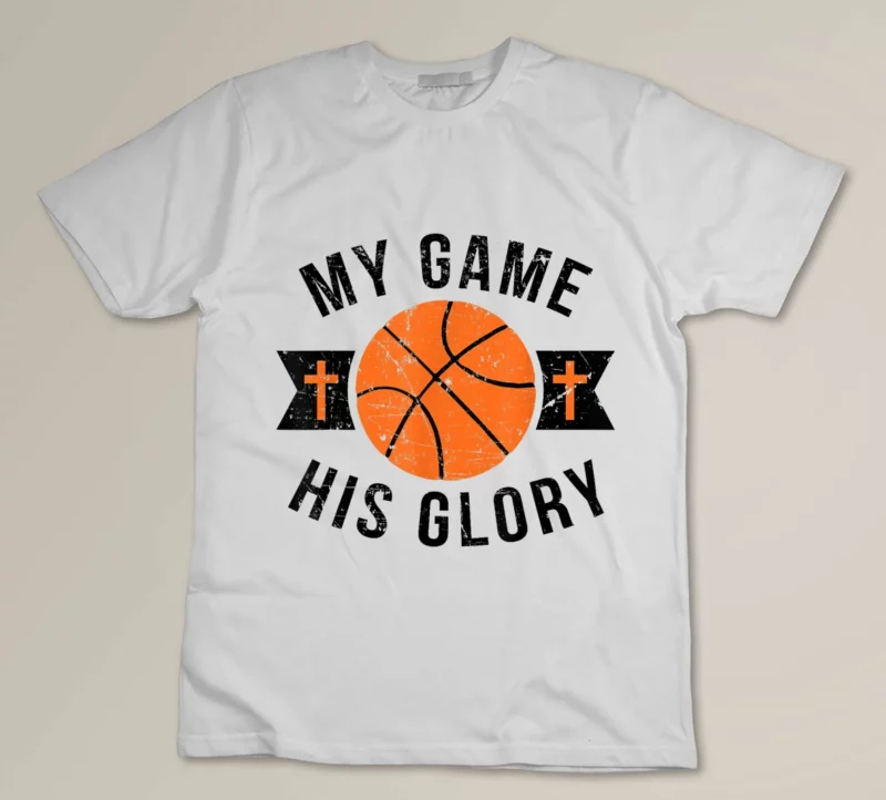 White Christian Basketball Gifts Men Boys Girls Women Coach Team