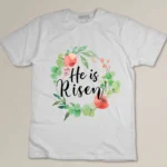 Easter Shirts for Women Religious Christian He is Risen Gift T-shirt